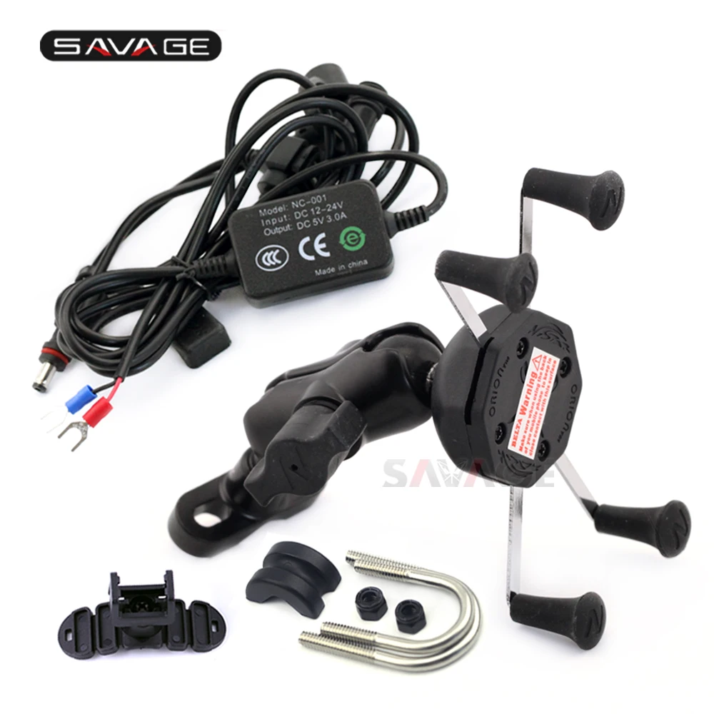 

Phone Holder For KTM 990 SUPER DUKE Adventure 950 1050 1190 1290 Motorcycle Accessories Navigation Frame Bracket With USB Port