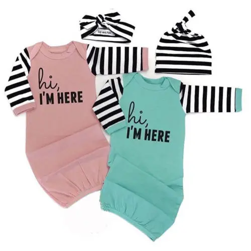 Pudcoco 2017 новорожденных наряд для девочек Комбинезон Конверты для малышек спальный мешок пижамы комплект осень-зима Новый