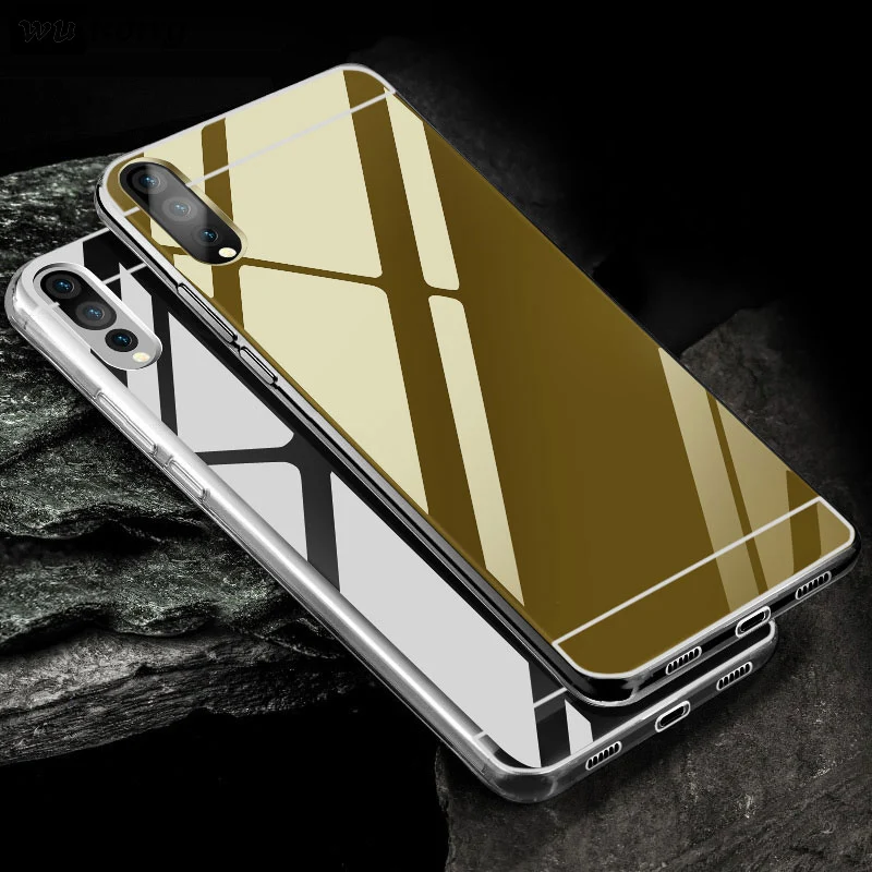 

WuKong For Huawei P20 Case Mirror Soft TPU Original For Huawei P20 Lite Cover Silicone Luxury For Huawei P20 Plus Case Phone