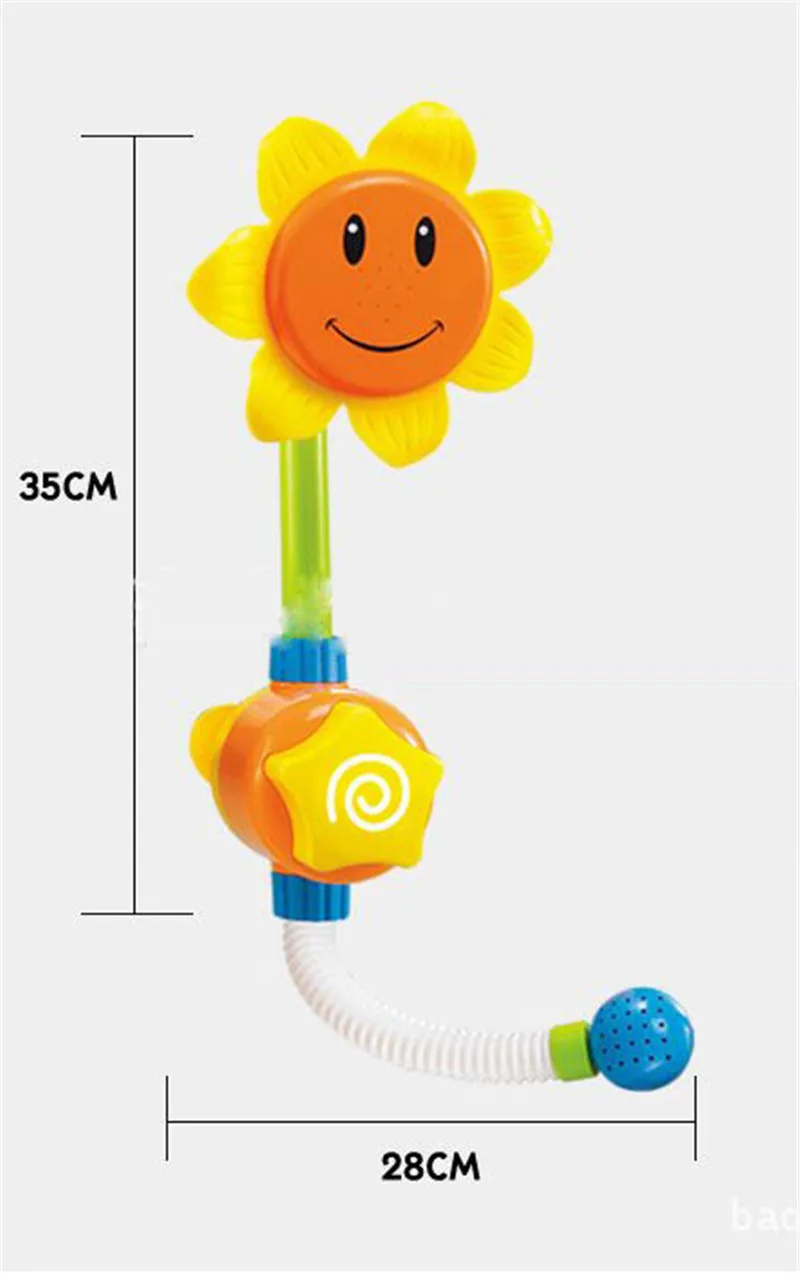 Baby Funny Water Game Bath Toy Bathing Tub Sunflower Shower Faucet Spray Water Swimming Bathroom Bath Toys For Children Baby Funny Water Game Bath Toy Bathing Tub Sunflower Shower Faucet Spray Water Swimming Bathroom Bath Toys For Children