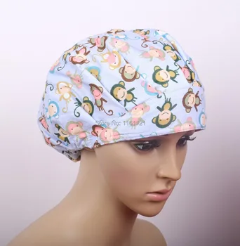 

2017 Top Fashion Limited Lab Coat Hospital Surgical Caps for Long Hair Doctors And Nurses In Operation Room Scrub for Women