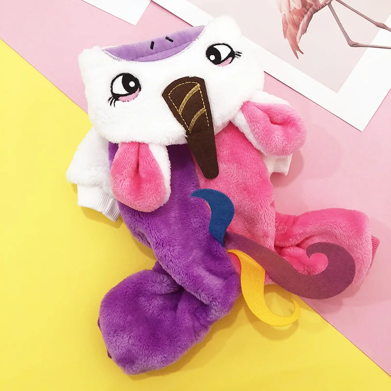 Забавный костюм милой собаки фланелевый мягкий осенне зимний для животных