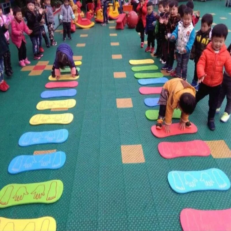 Детский сад Спорт на открытом воздухе чувство учебное оборудование EVA пены руки и ноги сотрудничество доска игрушки для спортивных игр для детей