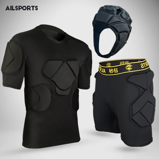 New Sports Safety Protective Kits Thicken Gear Soccer Goalkeeper Jersey