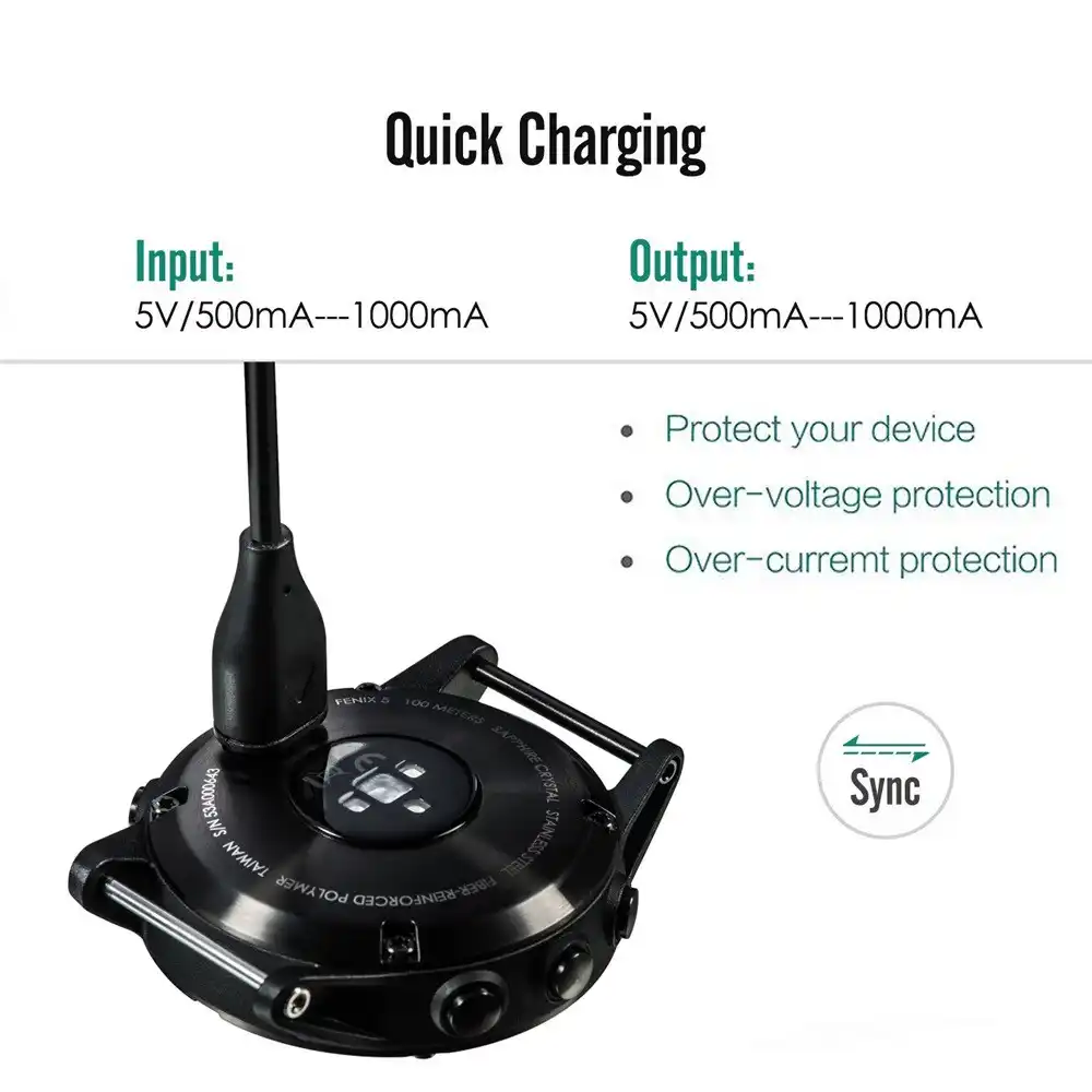 fenix 5 plus charging time