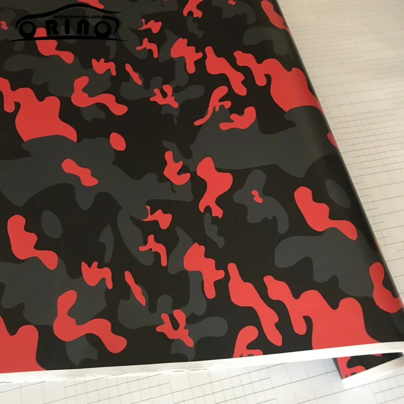 Black Red Vinyl Film Sticker-3