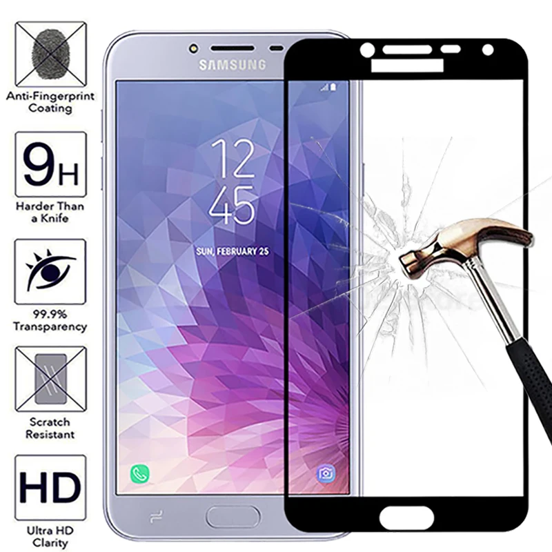 Защитное стекло Закаленное 3D для Samsung J4/J6 2018/A6 Plus 2018/J5/J3 2016/A7|Защитные стёкла и