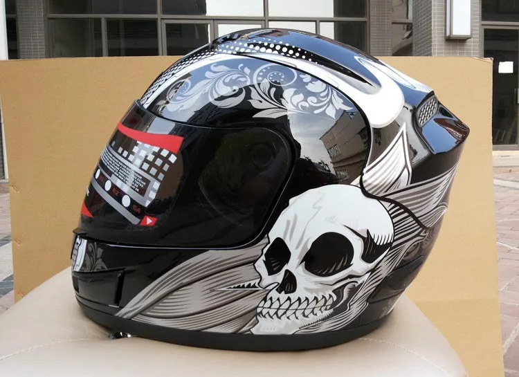 Дешевые ARAI шлем мотоциклетный шлем Мужской персональный Запуск Череп шлем