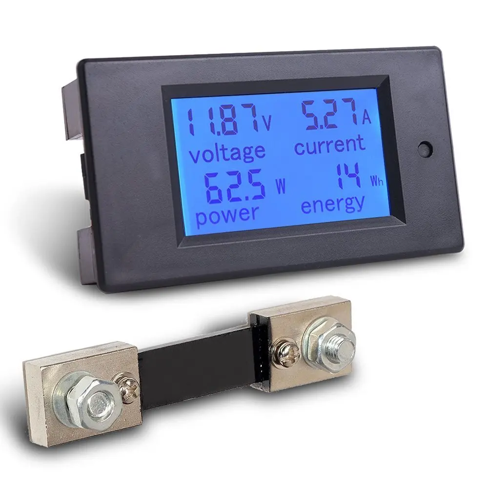 

DC 6.5-100V 0-100A Voltage Current Power Energy Combo Meter Car Battery Monitor for RV CAMPER CARAVAN