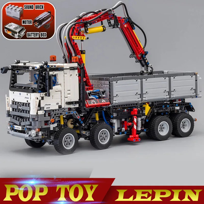 

20004 Technic series Motor Power Mobile Crane Mk II Car Model Building Kits Blocks Bricks Compatible With 42009 gifts