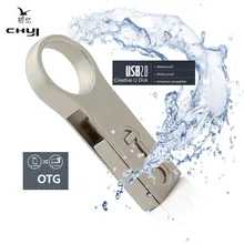 CHYI New Waterproof OTG USB 2.0 Flash Drive 8/16/32/64GB Tablet Smartphone Memory USB Disk Pen Drive Gadget Double Plug U Disk