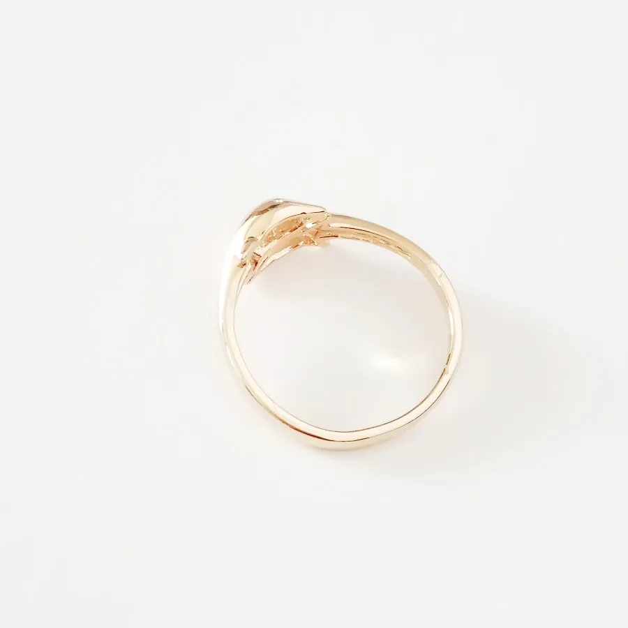 Новые модные кольца 585 золотого цвета женские ювелирные изделия горячая Распродажа милые металлические кольца в форме дельфина дизайн для женщин