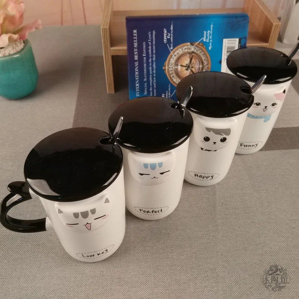 Kreatif 3D Cat Keramik Kopi Mug 400 ML Cangkir Lucu Hewan