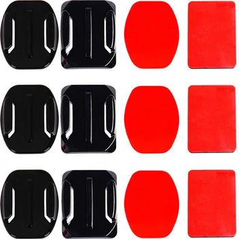 

Adhesive Mounts For GoPro 7 6 5 4 3 Curved Flat Mounts Sticky Pads for Go Pro Xiaomi Yi SJCAM Action Camera Helmet Board Car
