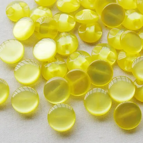 

10/50/100 pcs 12 mm Yellow Cat's Eye button craft/sewing/baby lot 081306