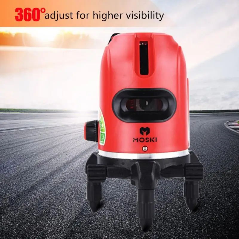 5 Line 6 Points Red Beam Laser Level Self-leveling Measuring Instrument