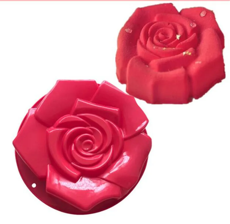 Big Rose Flower Baking Tray Silicone Cake Mold Bakery Baking Dish