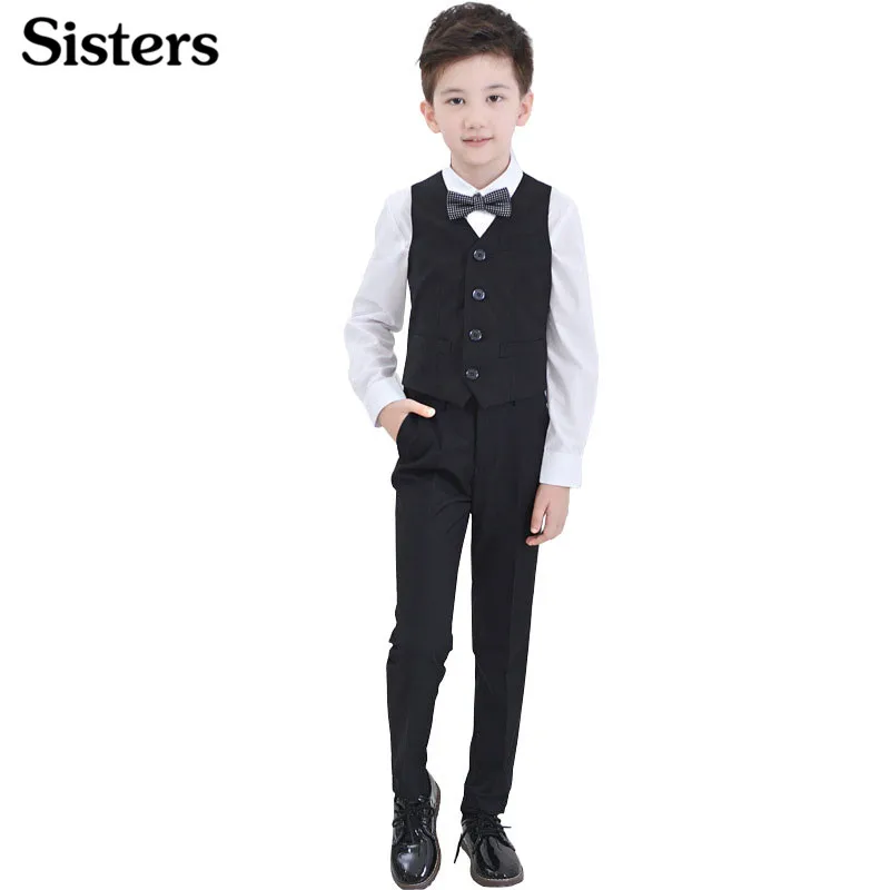 SISRERS Big Boys Clothing Set 2017 New Piano Performance Clothing Long