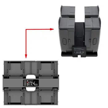 

DJI Mavic 2 Charger Battery Charging Hub 4 in 1 Portable Smart LED Battery Charger hub for DJI mavic 2 Pro Zoom Accessories