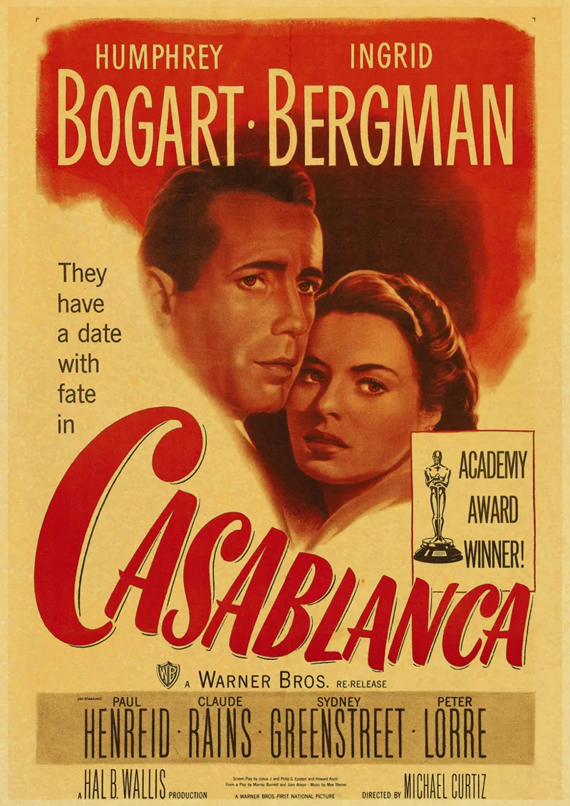 Винтажные плакаты Casablanca, принты, настенная живопись, высокое качество, Декор, плакат, настенная живопись, украшение дома