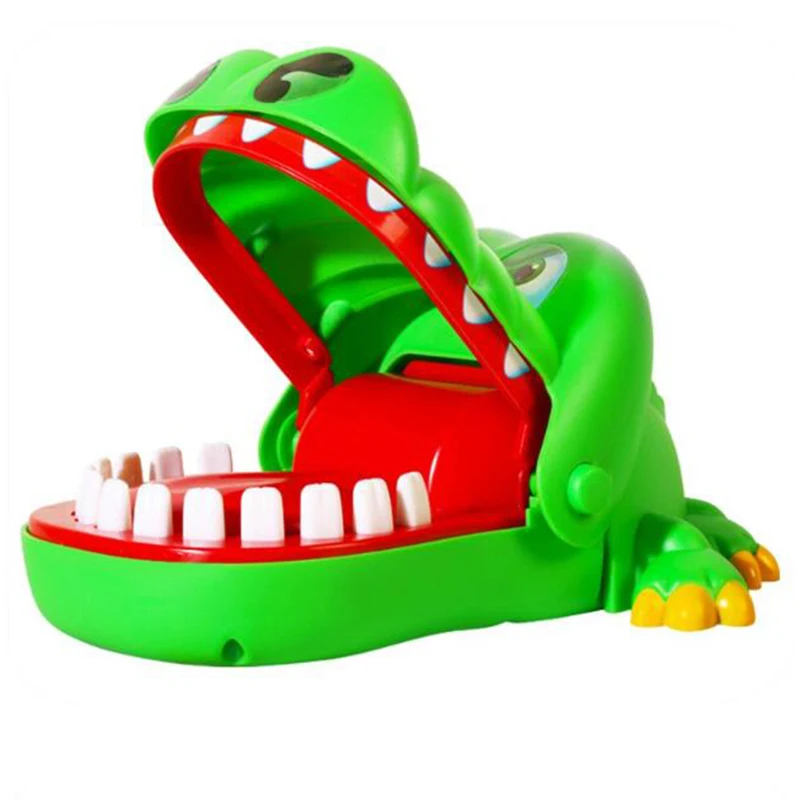 Practical Jokes Crocodile Mouth Dentist Bite Finger Game Joke Fun Funny Crocodile Toy Antistress Gift Kids