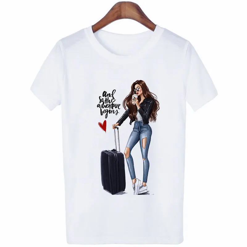 Camisetas De Verano Mujer футболка Летняя обувь для женщин Модные туфли с надписью All You Need Is
