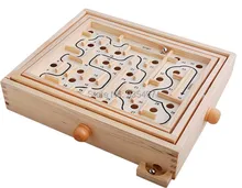 New wooden toy Hand intellectual labyrinth the solitaire game of skill Premier Edition Labyrinth Free shipping New wooden toy Hand intellectual labyrinth the solitaire game of skill Premier Edition Labyrinth Free shipping
