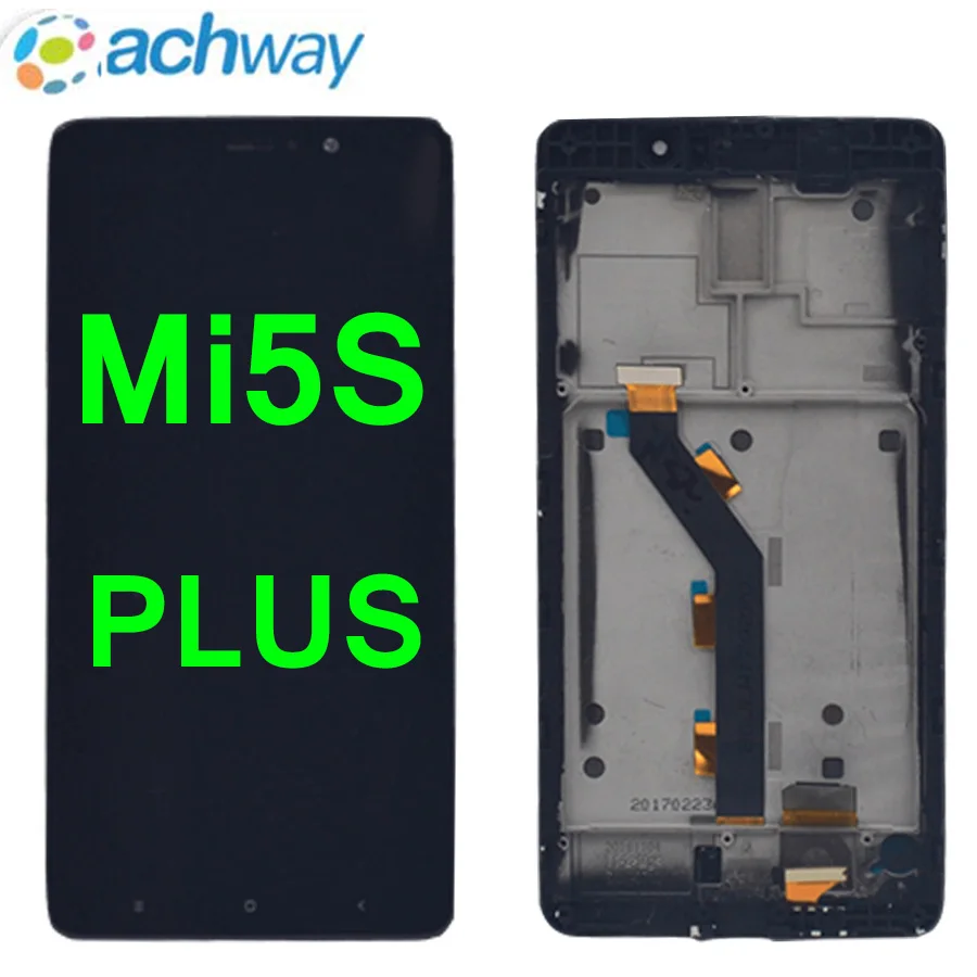 100% протестированный ЖК дисплей Xiaomi Mi5S Plus кодирующий преобразователь сенсорного