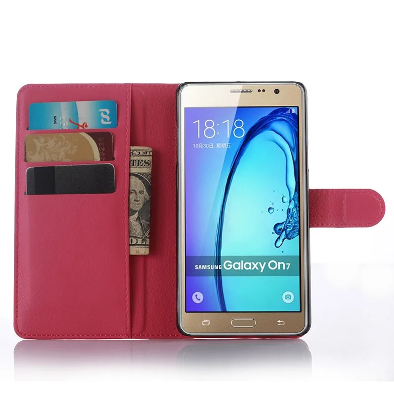 Luxury Wallet Flip PU Leather Case Cover For Samsung Galaxy On7 G600 Case G6000 Cell Phone Shell Back Cover With Card Holder (8)