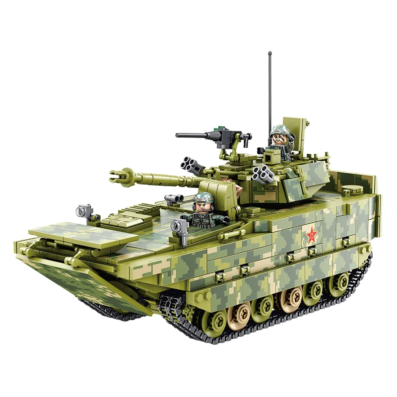 

Legoing Military Tank Infantry Fighting Vehicle Modern Military Figures Building Blocks Toys Compatible Legoings Army Weapon Gun