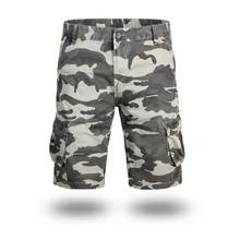 TAIZIQI летние винтажные камуфляжные потертые прямые брюки-карго с карманами для мужчин 17830