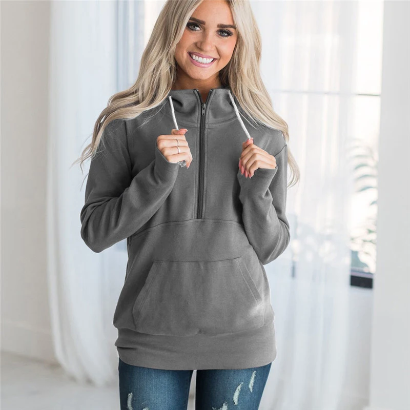 Sweatshirts Female Hoodie Plus Size 3XL Long Sleeves Loose