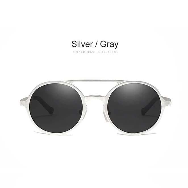 OLEY, брендовые, новые, мужские, круглые, алюминиево-магниевые, поляризационные солнцезащитные очки, модные, Ретро стиль, женские, солнцезащитные очки, антибликовые, унисекс очки - Цвет линз: Y7576 C3BOX