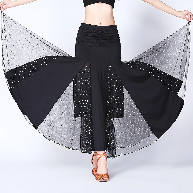 Flamenco Dance Costume Skirt Ballroom Dancing Long Skirts Ladies Waltz