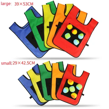 Ball toy Game Props Vest Sticky Vest Game Waistcoat With Sticky Ball Throwing Children Kids Outdoor Fun Sports Toy Free shipping magideal horse toy game ball with apple scent pet joy fun horse stable and yard toy