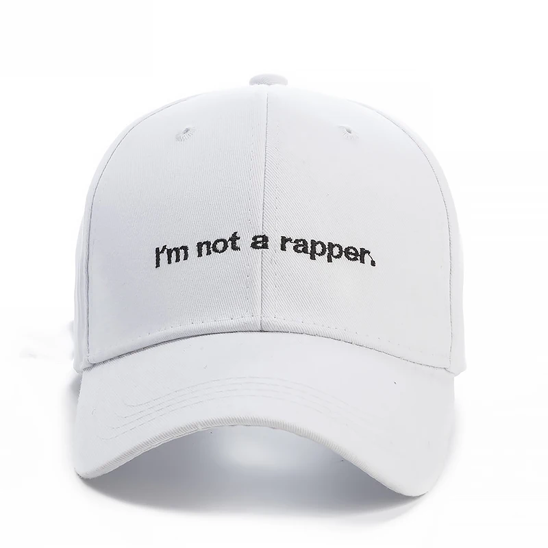 Высококачественная брендовая бейсболка с надписью i'm not a rapper Snapback, хлопковая бейсболка для взрослых мужчин и женщин, хип-хоп шляпа папы костяная Garros