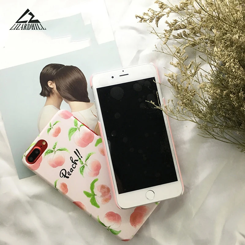 Lizardhilm Симпатичные Фрукты Ананас персик Жесткий ПК Coque телефонные чехлы для iPhone 7