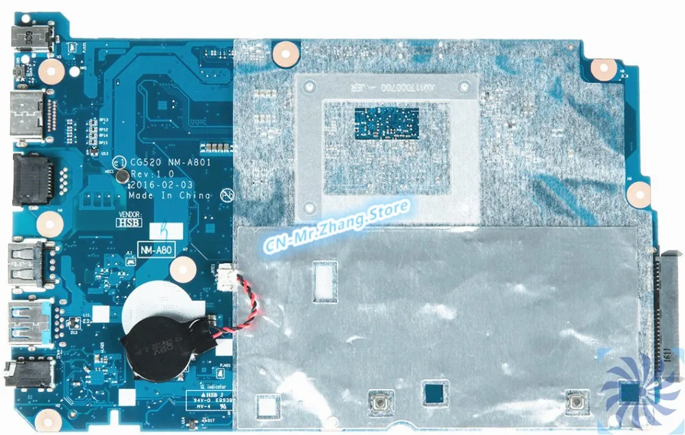  SHELI FOR Lenovo 110-15IBR Laptop Motherboard 5B20L46211 CG520 NM-A801 W/ N3060 CPU 4GB RAM