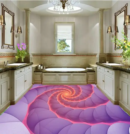 ФОТО customize 3d wallpaper floor Abstract rotation 3d mural wallpaper living room floor 3d pvc vinyl floor mural