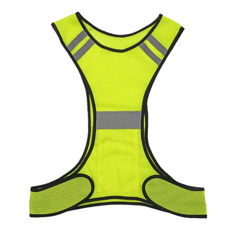 Safety Vest Night Outdoor Sports Vest Running Riding Reflective Vest Visibility Security Jacket Reflective Strips #2A26 (10)