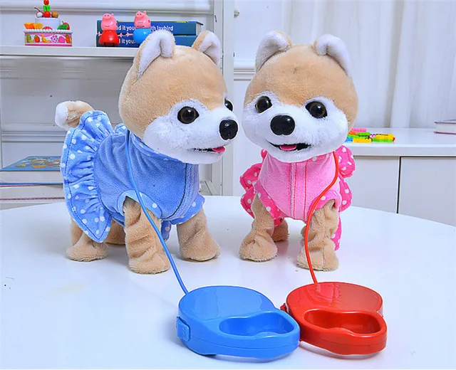 Dancing dog toy on leash cheap