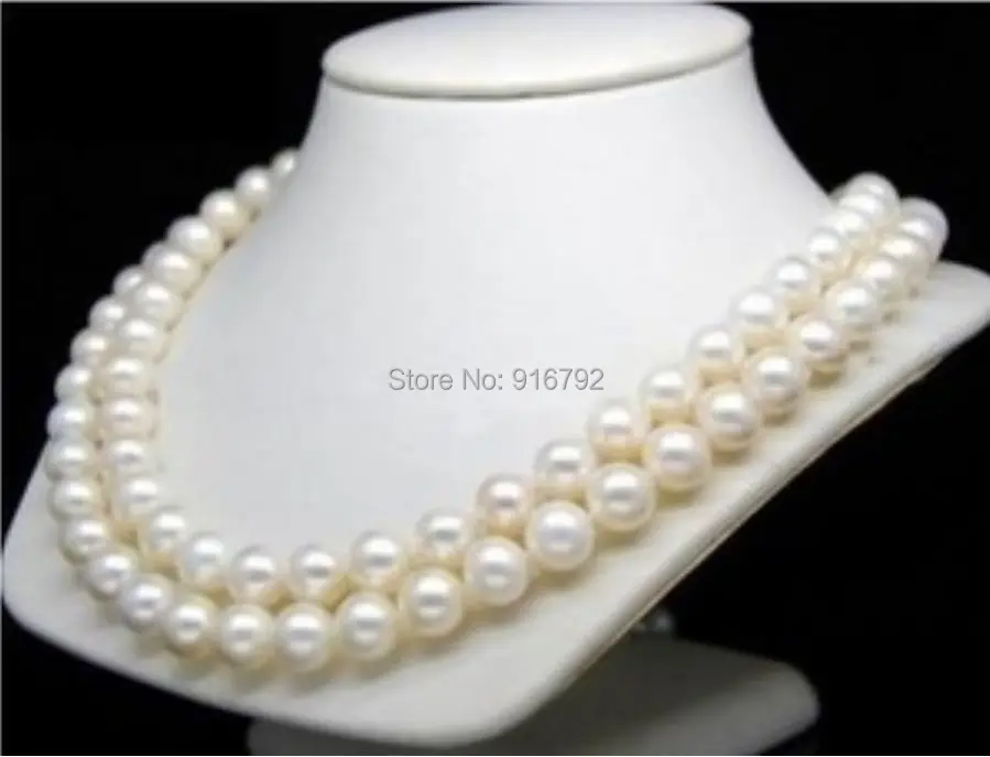 

YH@CS >>> NEW 8-9mm WHITE AKOYA PEARL NECKLACE 32