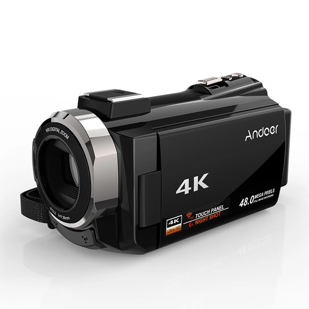 Andoer 4K 1080P 48MP цифровая камера с Wi-Fi для видео Камера ИК ночного видения 16X цифровой зум 3 дюймов емкостный сенсорный экран