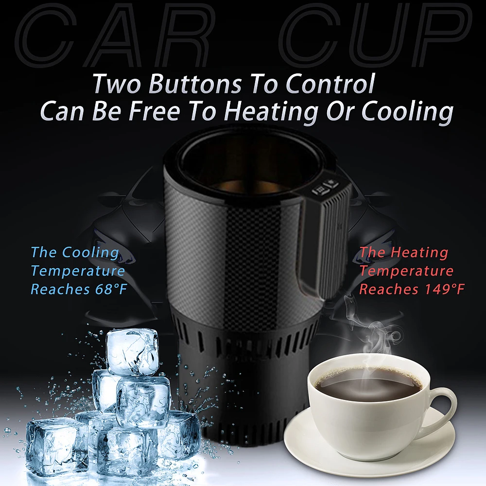 2019 Smart car hot and cold cup Home office travel heating insulation electric mini refrigerator Fishing Camping dfdf
