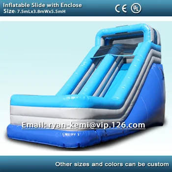 

Inflatable slide PVC inflatable game commercial grade inflatable slide for kids adults with enclose with blower