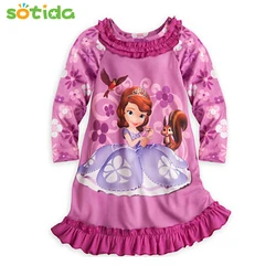 

Girls Dresses 2016 Hot selling Kids Girls Dress cartoon Long sleeve princess dress fashion kids dresses children's clothing