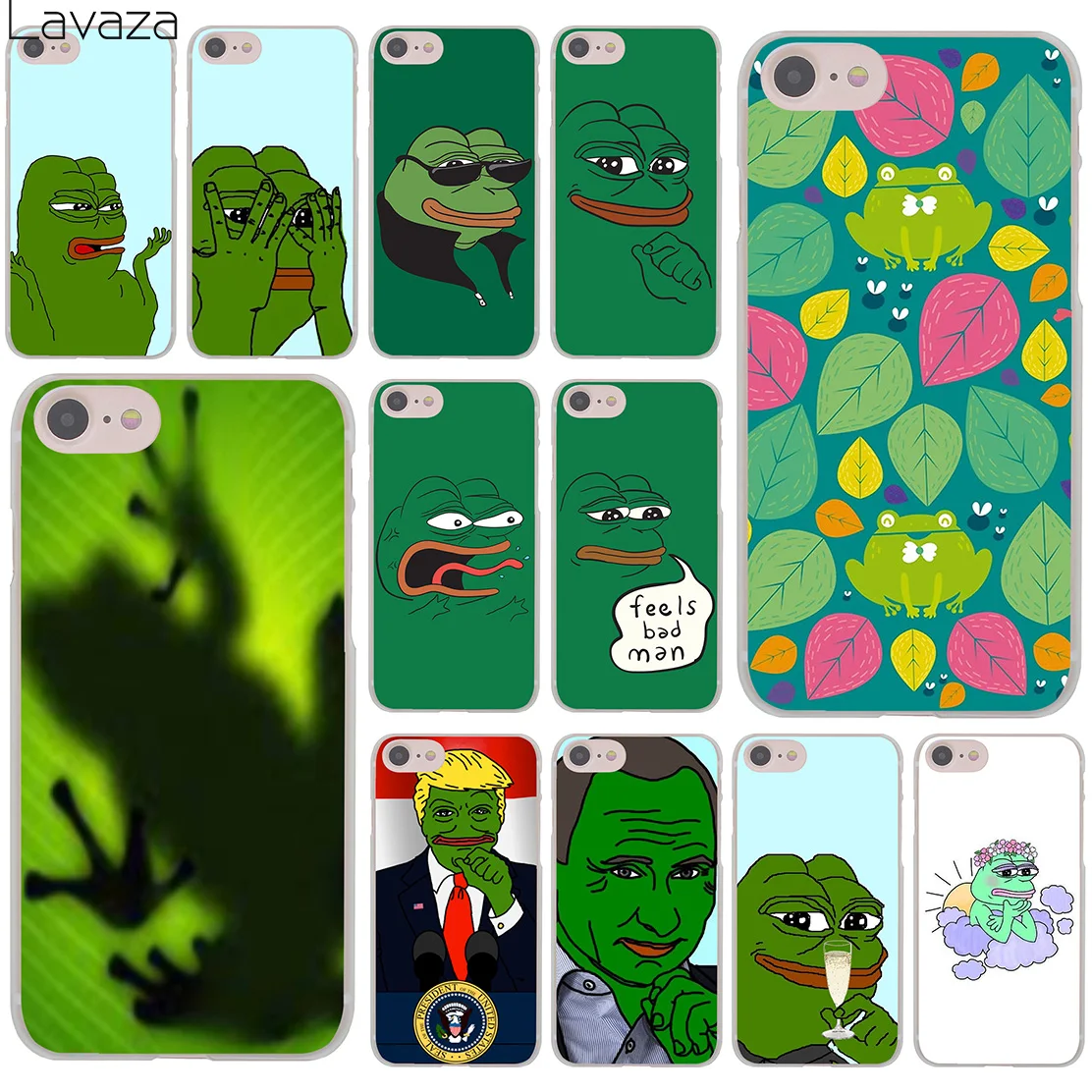 Lavaza жесткий чехол для телефона с мемом лягушки pepe iPhone XR X 11 Pro XS Max 8 7 6 6S 5 5S SE 4S 4 10|case