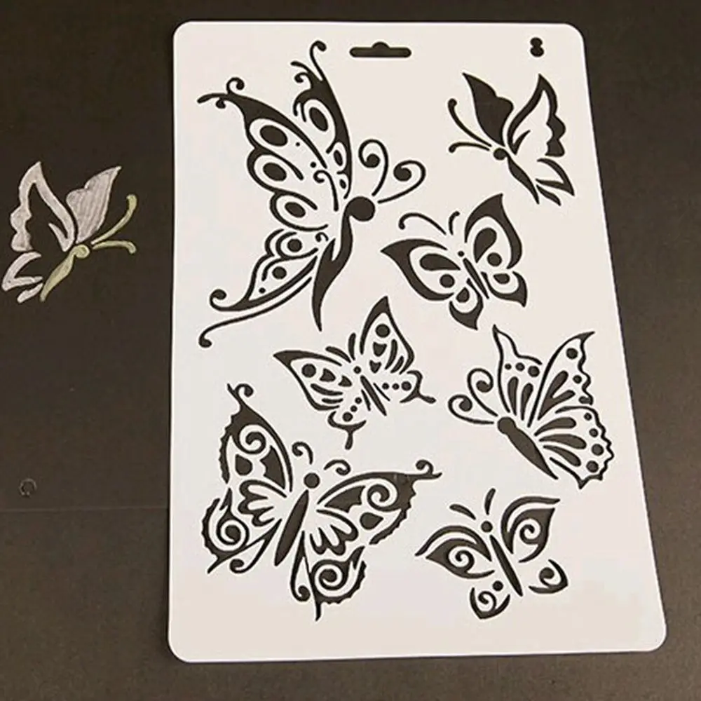

Butterfly DIY Hollow Flower Drawing Manual Painting Board Template Stencil Icon Tool Hot