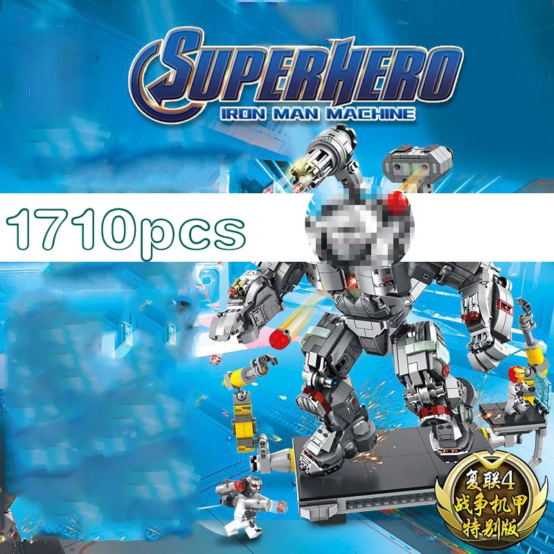 

1710pcs Marvel Avengers: Endgame Iron man Mech Warrior Model Building Blocks Bricks Toys For Children Christmas Gifts