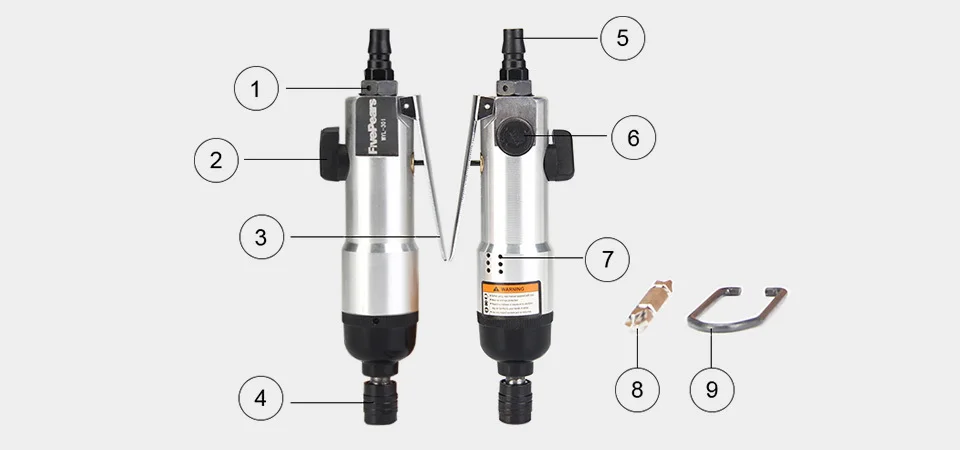 FIVEPEARS Air отвёртки пневматические инструменты 10500 Бесплатная скорость промышленных ВОЗДУШНЫЙ ВИНТ ВОДИТЕЛЯ экономического типа Бесплатная
